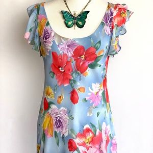 Ralph Lauren Silk Flower Dress